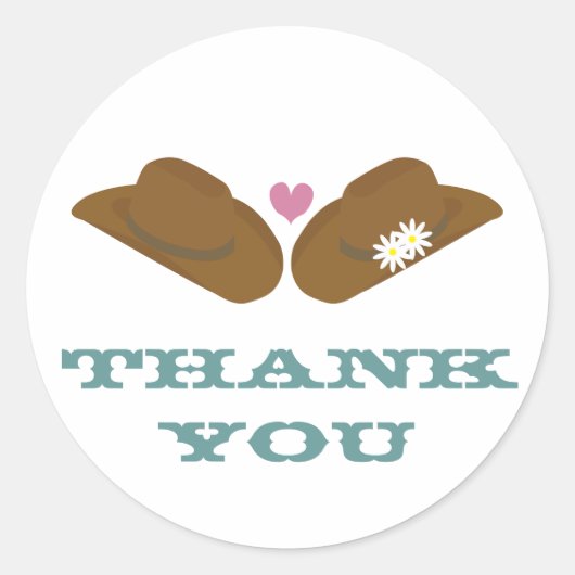 カントリーウェスタンテーマ ラウンドシール (正面)