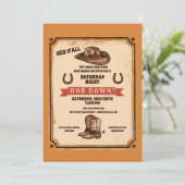 カントリーウェスタンパーティー招待状 招待状 (スタンド正面)