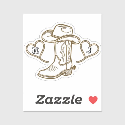 カントリーウェスタンヴィンテージラストロデオバチェロレッテ シール (シート)