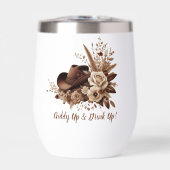 カントリーウェスタン女性のカーボーイハットと花 (正面)