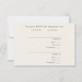 カントリーウェスタン女性のカーボーイハットと花 出欠カード (裏面)