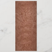 カントリーウェスタン素朴ウッド結婚ズディナー メニュー (裏面)