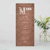 カントリーウェスタン素朴ウッド結婚ズディナー メニュー (スタンド正面)