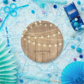 カントリーウェスタン素朴ウッド&ライト ペーパープレート (パーティー)