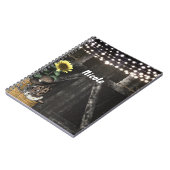 カントリーウェスタン素朴バーンドアジャーナルノートブック ノートブック (左側)