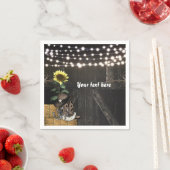 カントリーウェスタン素朴バーンドアナプキンス スタンダードカクテルナプキン (インサイチュ)