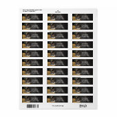 カントリーウェスタン素朴バーン招待状 ラベル (フルシート)