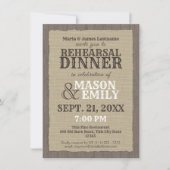 カントリーウェスタン素朴リハーサルディナー 招待状 (正面)