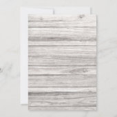 カントリーウェスタン結婚ズのカウボーイブーツ素朴ウッド 招待状 (裏面)