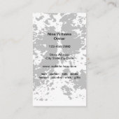 カントリーウェスタン衣服ファッション名刺 名刺 (裏面)