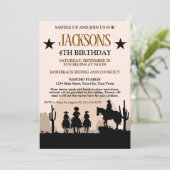 カントリーウェスタン誕生日パーティー 招待状 (スタンド正面)