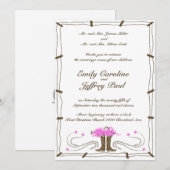 カントリーウェスタン ウェディング インビテーション (正面/裏面)