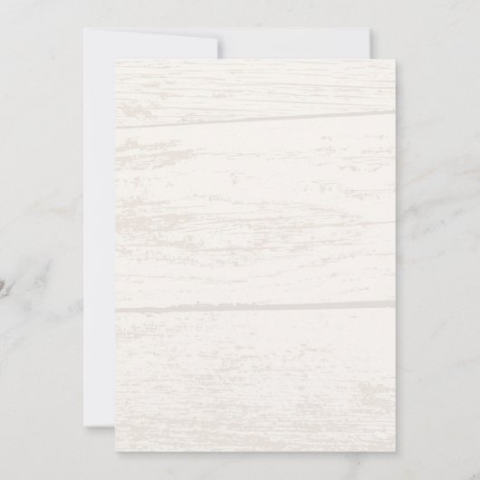 カントリーウェスタン・セーブ・ザ・デート・ウェディング・インビテーション 招待状 (裏面)