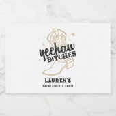 カントリーウェスタン ブライズテート ミニボトル ギフト リキュールボトルラベル (シングルラベル)