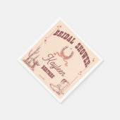 カントリーウェスタン レトロ ブライダルシャワー オーダーメイド スタンダードカクテルナプキン (角)