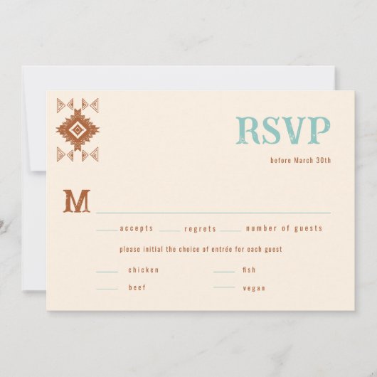 カントリーウェスタンQRコード食事結婚式出欠確認 (正面)