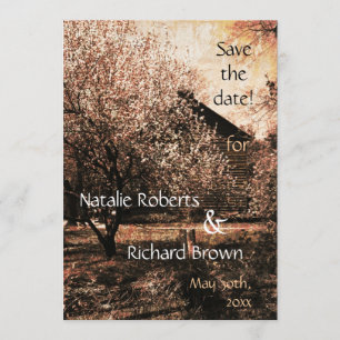 カントリーウェディングの招待状テンプレート 招待状