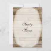 カントリーウェディングの招待状 招待状 (裏面)