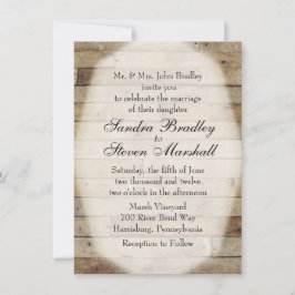 カントリーウェディングの招待状 招待状