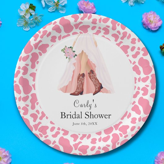 カントリーウェディングシャワー ペーパープレート