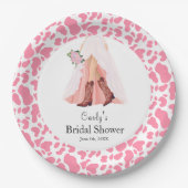 カントリーウェディングシャワー ペーパープレート (正面)