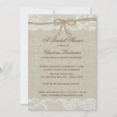 カントリーウェディングブライダルシャワー 招待状 (正面)