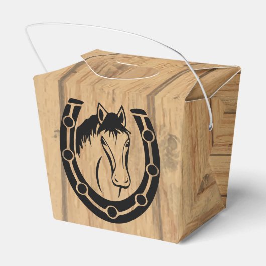 カントリーウェディングホースシューウェスタンウッド フェイバーボックス (裏面サイド)