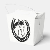 カントリーウェディングホースシューウェスタン素朴 フェイバーボックス (裏面サイド)