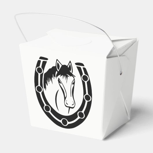 カントリーウェディングホースシューウェスタン素朴 フェイバーボックス (裏面サイド)