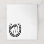 カントリーウェディングホースシューウェスタン プレイスカード (外部開封)