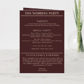 カントリーウェディングマガジンカバー招待状 招待状 (裏面)