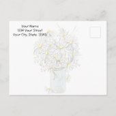 カントリーウェディングメイソンジャールデイジーはだしの花嫁™ ポストカード (裏面)