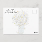 カントリーウェディングメイソンジャールデイジーはだしの花嫁™ ポストカード (裏面)