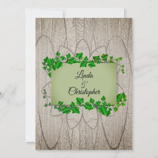 カントリーウェディング招待状 招待状 (裏面)