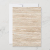 カントリーウェディング詳細ウッドカウボーイブーツウェスタン 招待状 (裏面)