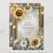 カントリーウェディング誕生日ベビーシャワー退職 招待状 (正面/裏面)