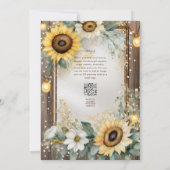 カントリーウェディング バースデー ベイビーシャワー リタイアメント 招待状 (裏面)