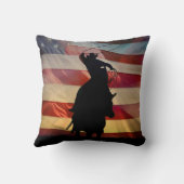 カントリーウエスタンアメリカカウボーイローパー クッション (裏面)