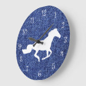 カントリーウエスタンウォールデコークロック ラージ壁時計 (傾斜)