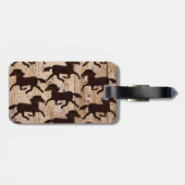 カントリーウエスタンウースオンバーンウッドカウボーイギフト ラゲッジタグ (裏面横)