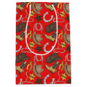 カントリーウエスタンカウボーイスモール抱き枕 ミディアムペーパーバッグ (正面)