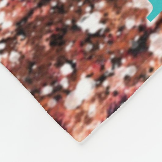 カントリーウエスタンカウボーイブーツ&フラワーカスタムズ フリースブランケット (角)