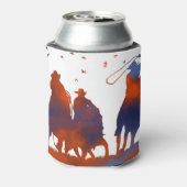 カントリーウエスタンカウボーイローピングホワイト 缶クーラー (缶裏面)