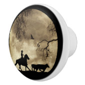 カントリーウエスタンカウボーイ セラミックノブ (右)