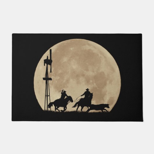 カントリーウエスタンカウボーイ ドアマット (正面)
