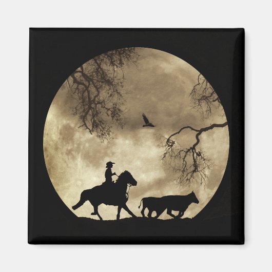 カントリーウエスタンカウボーイ マグネット (正面)