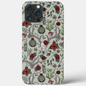 カントリーウエスタンクリスマスフローラディアヘッドスカル Case-Mate iPhoneケース (裏面)