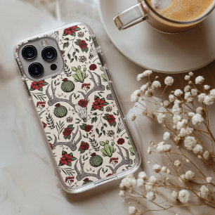 カントリーウエスタンクリスマスフローラディアヘッドスカル iPhone 13 PRO MAXケース