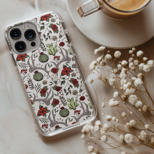 カントリーウエスタンクリスマスフローラディアヘッドスカル iPhone 13 PRO MAXケース