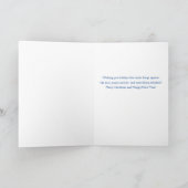 カントリーウエスタンクリスマス魔法女性のカーボーイ カード (内部)